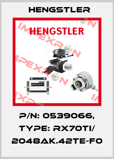 p/n: 0539066, Type: RX70TI/ 2048AK.42TE-F0 Hengstler
