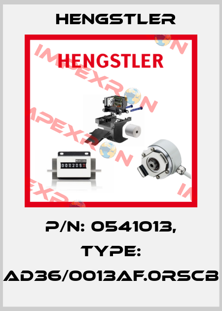 p/n: 0541013, Type: AD36/0013AF.0RSCB Hengstler