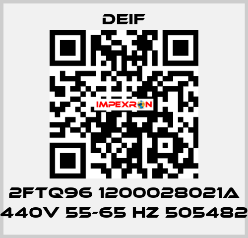 2FTQ96 1200028021A 440V 55-65 HZ 505482 Deif