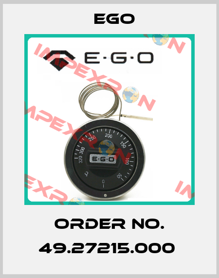 Order No. 49.27215.000  EGO