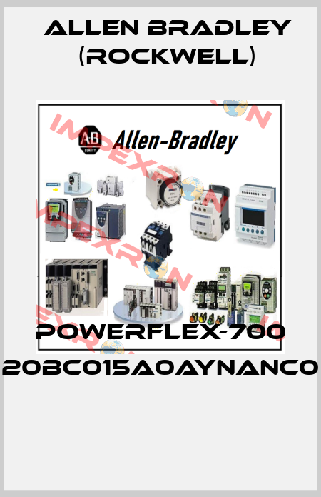 POWERFLEX-700 20BC015A0AYNANC0  Allen Bradley (Rockwell)