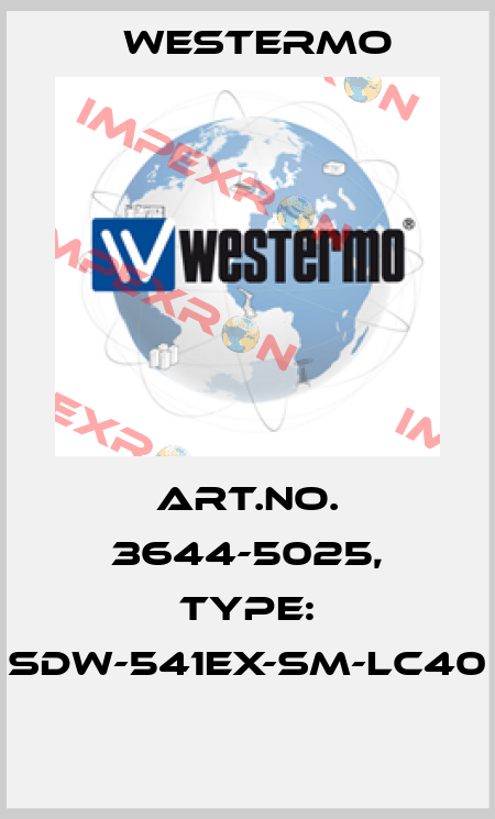 Art.No. 3644-5025, Type: SDW-541EX-SM-LC40  Westermo