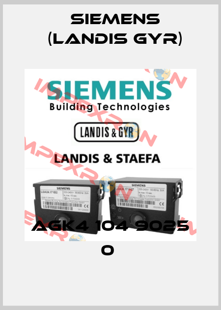 AGK4 104 9025 0  Siemens (Landis Gyr)