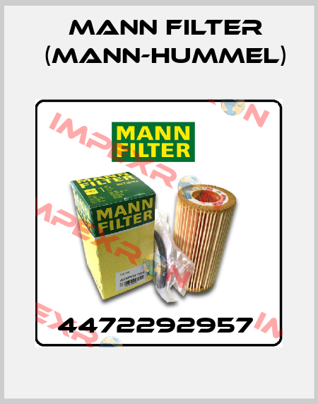 4472292957  Mann Filter (Mann-Hummel)