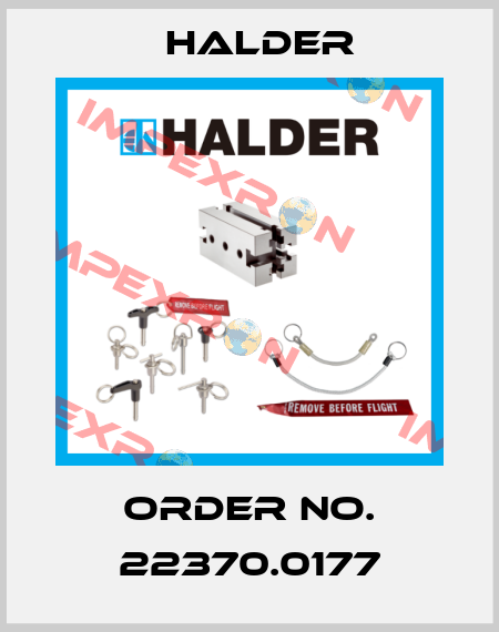 Order No. 22370.0177 Halder