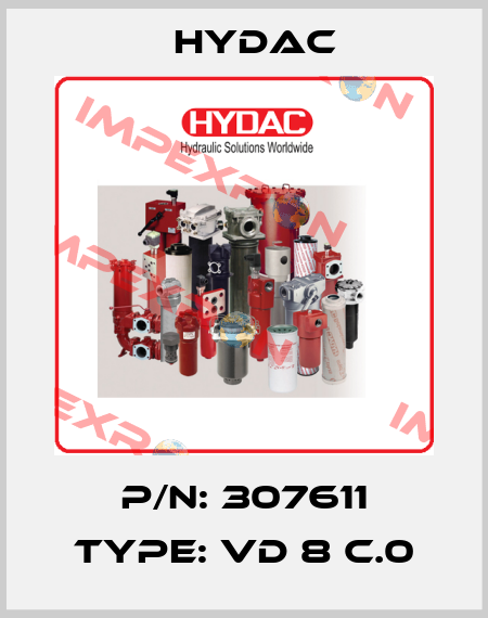 P/N: 307611 Type: VD 8 C.0 Hydac