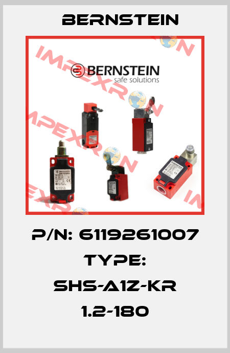 P/N: 6119261007 Type: SHS-A1Z-KR 1.2-180  Bernstein