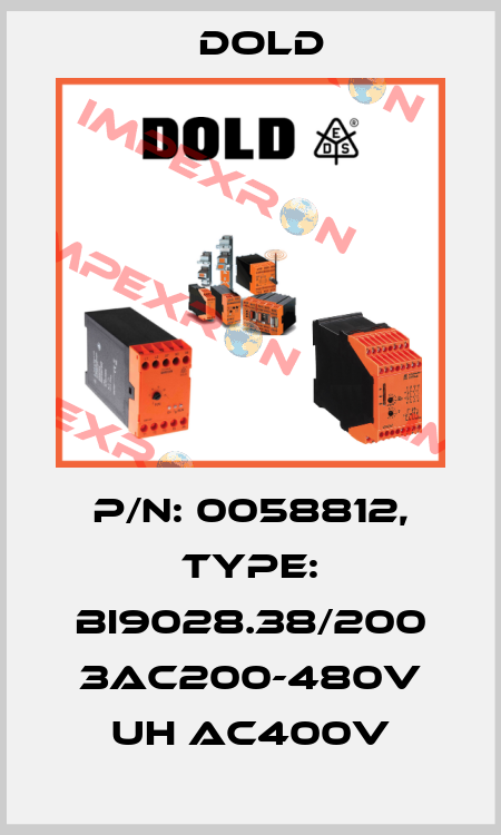 p/n: 0058812, Type: BI9028.38/200 3AC200-480V UH AC400V Dold