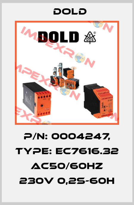 p/n: 0004247, Type: EC7616.32 AC50/60HZ 230V 0,2S-60H Dold