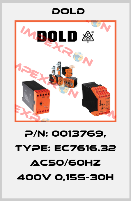 p/n: 0013769, Type: EC7616.32 AC50/60HZ 400V 0,15S-30H Dold