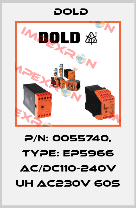 p/n: 0055740, Type: EP5966 AC/DC110-240V UH AC230V 60S Dold