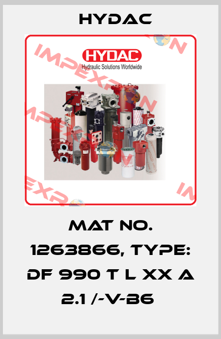 Mat No. 1263866, Type: DF 990 T L XX A 2.1 /-V-B6  Hydac