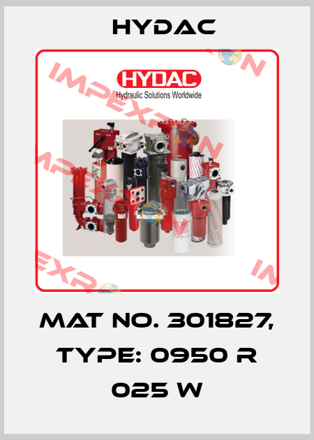 Mat No. 301827, Type: 0950 R 025 W Hydac
