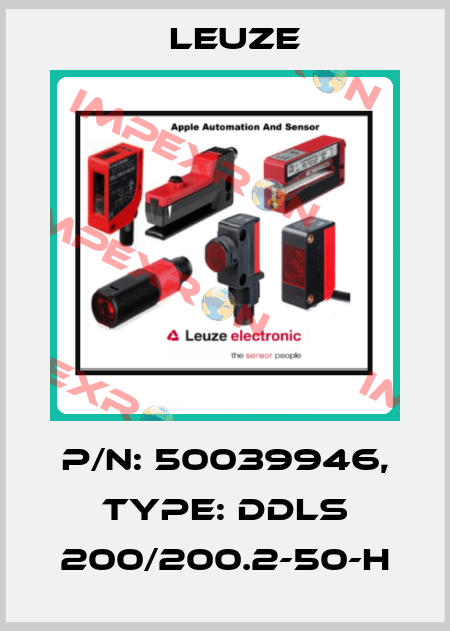 p/n: 50039946, Type: DDLS 200/200.2-50-H Leuze