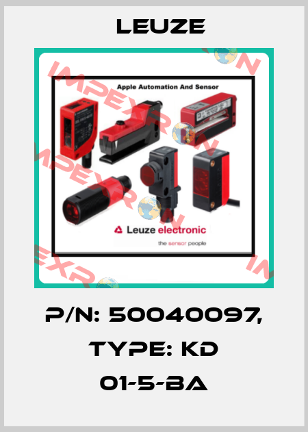 p/n: 50040097, Type: KD 01-5-BA Leuze
