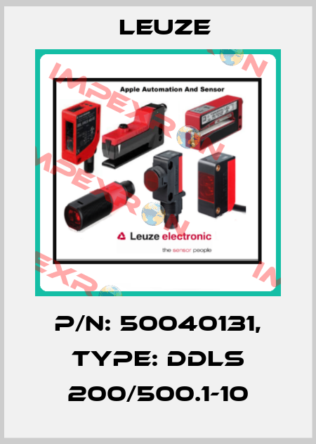 p/n: 50040131, Type: DDLS 200/500.1-10 Leuze