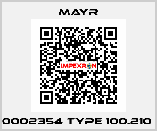 0002354 TYPE 100.210  Mayr