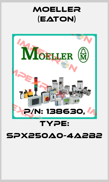 P/N: 138630, Type: SPX250A0-4A2B2  Moeller (Eaton)