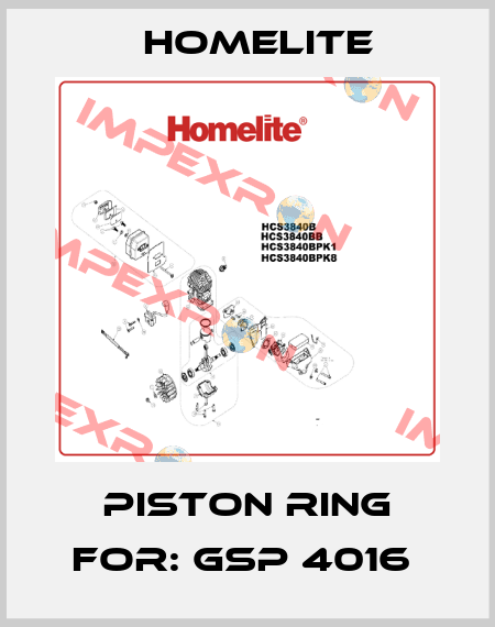 Piston Ring For: GSP 4016  Homelite