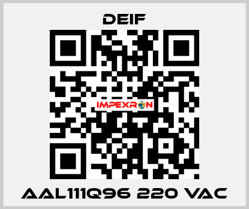 AAL111Q96 220 VAC  Deif