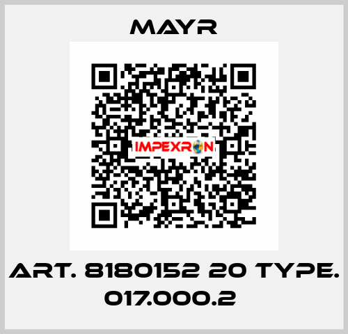 Art. 8180152 20 Type. 017.000.2  Mayr
