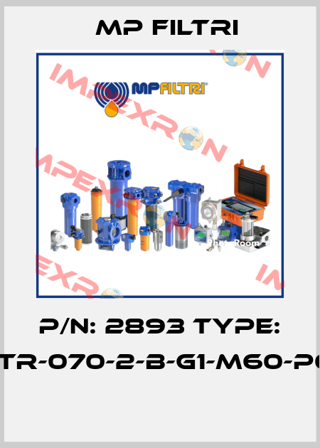 P/N: 2893 Type: STR-070-2-B-G1-M60-P01  MP Filtri