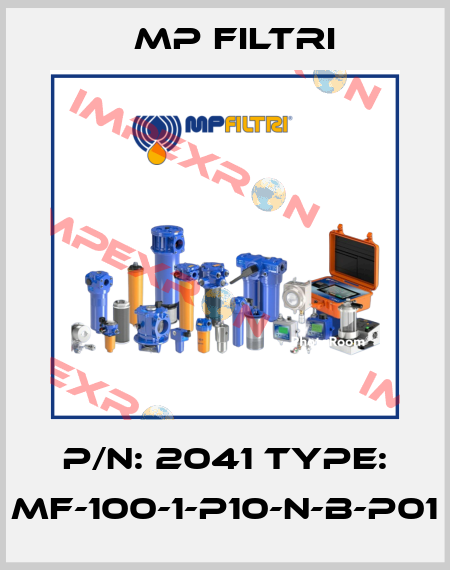 P/N: 2041 Type: MF-100-1-P10-N-B-P01 MP Filtri