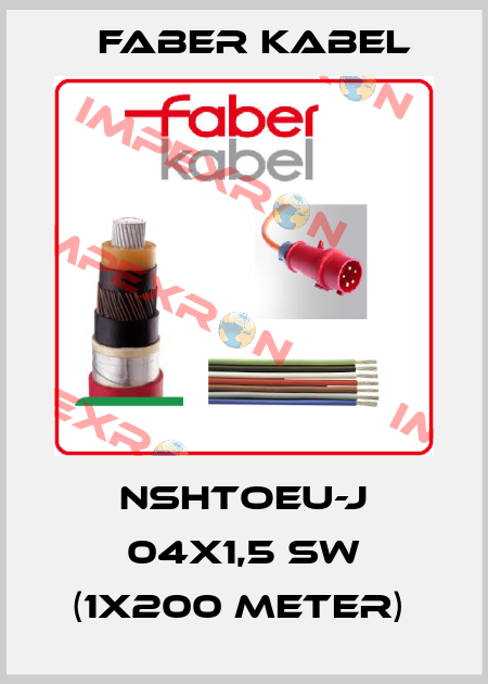 NSHTOEU-J 04X1,5 SW (1x200 Meter)  Faber Kabel