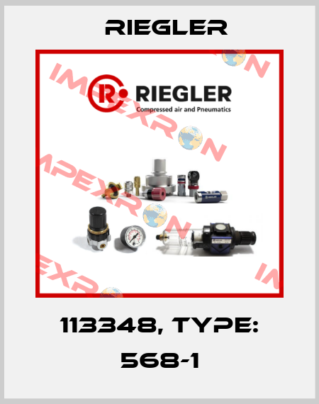 113348, Type: 568-1 Riegler