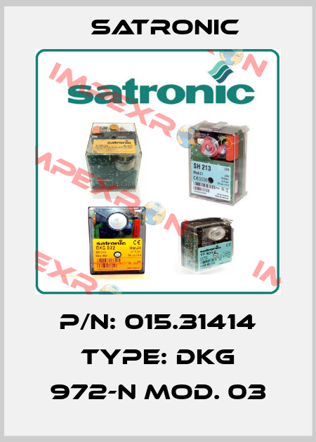 p/n: 015.31414 type: DKG 972-N Mod. 03 Satronic