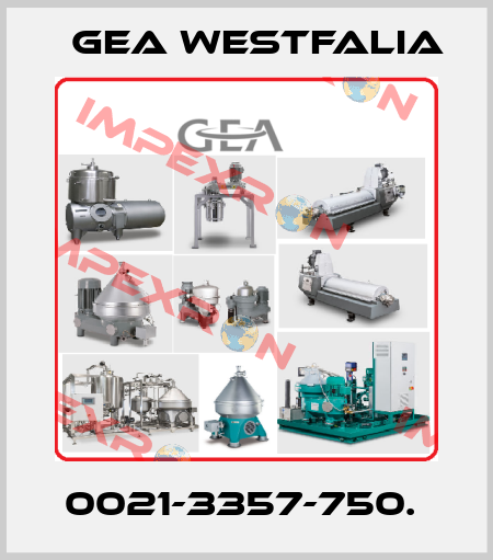 0021-3357-750.  Gea Westfalia