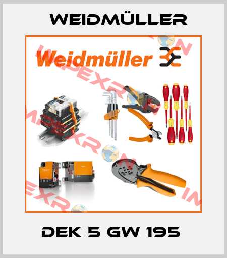DEK 5 GW 195  Weidmüller