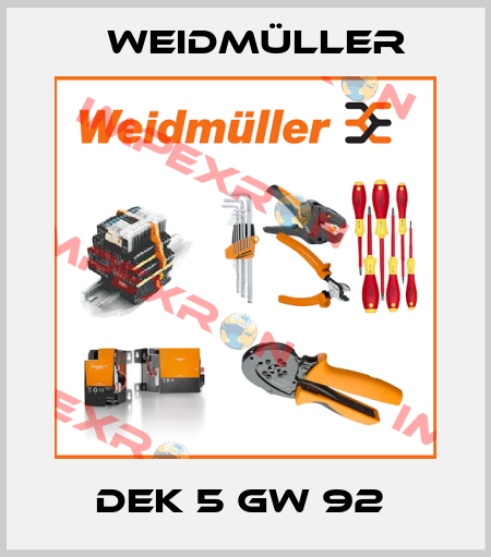 DEK 5 GW 92  Weidmüller
