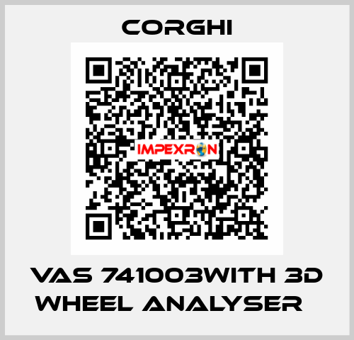 VAS 741003with 3D wheel analyser   Corghi