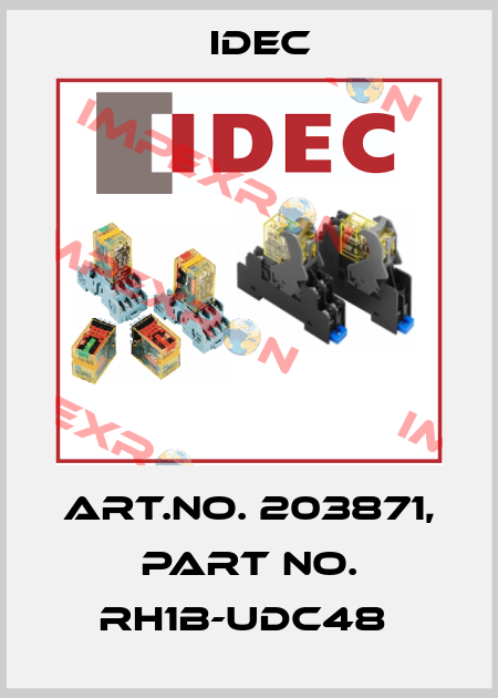 Art.No. 203871, Part No. RH1B-UDC48  Idec