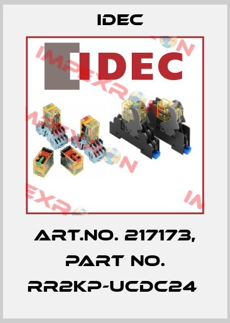 Art.No. 217173, Part No. RR2KP-UCDC24  Idec