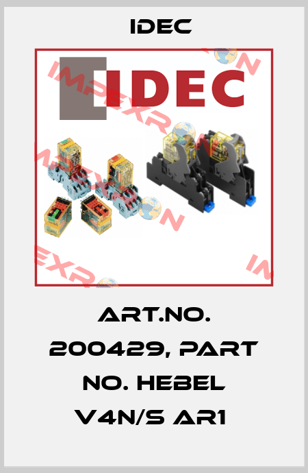 Art.No. 200429, Part No. Hebel V4N/S AR1  Idec