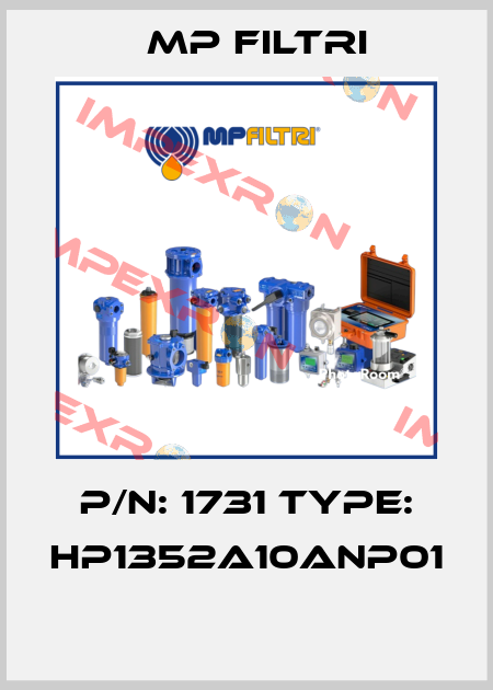 P/N: 1731 Type: HP1352A10ANP01  MP Filtri