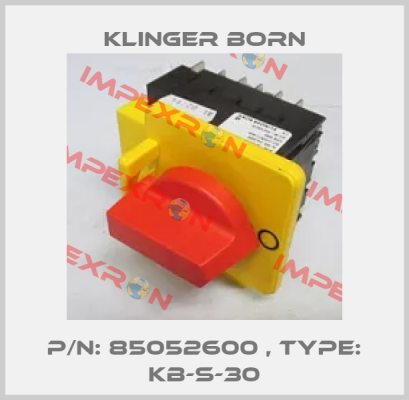P/N: 85052600 , Type: KB-S-30 Klinger Born