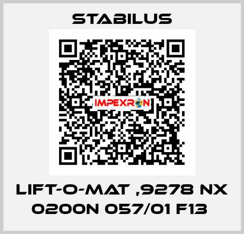 LIFT-O-MAT ,9278 NX 0200N 057/01 F13  Stabilus