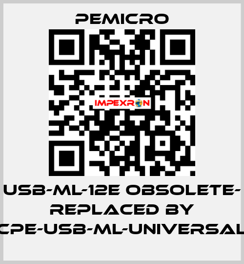 USB-ML-12E OBSOLETE- REPLACED BY CPE-USB-ML-UNIVERSAL PEmicro