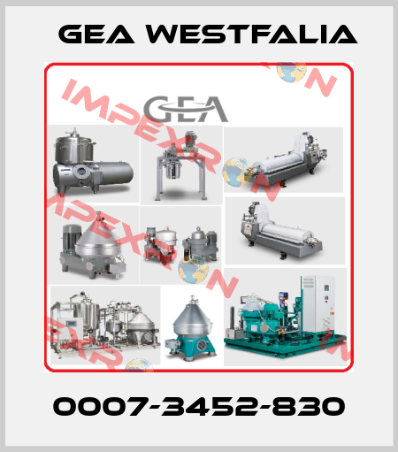 0007-3452-830 Gea Westfalia
