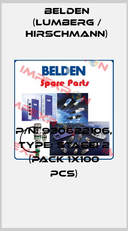 P/N: 930622106, Type: STASEI 2 (pack 1x100 pcs) Belden (Lumberg / Hirschmann)