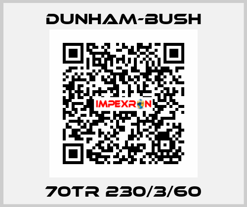 70TR 230/3/60 Dunham-Bush