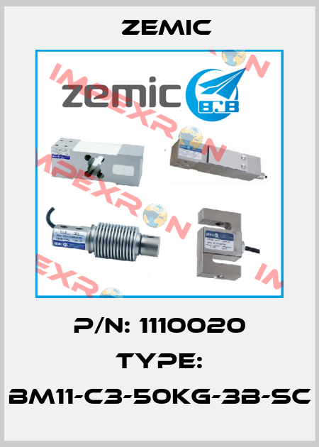 P/N: 1110020 Type: BM11-C3-50kg-3B-SC ZEMIC