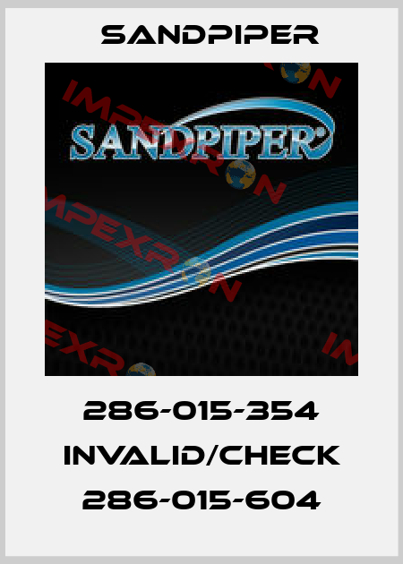 286-015-354 invalid/check 286-015-604 Sandpiper
