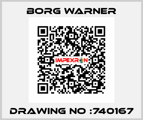 Drawing No :740167 Borg Warner