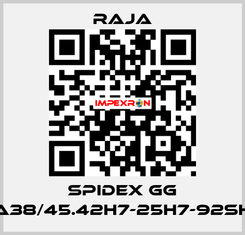 SPIDEX GG A38/45.42H7-25H7-92SH Raja