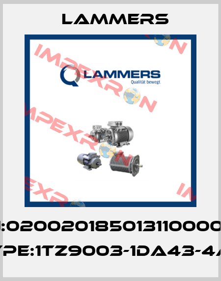 P/N:02002018501311000000; Type:1TZ9003-1DA43-4AB Lammers