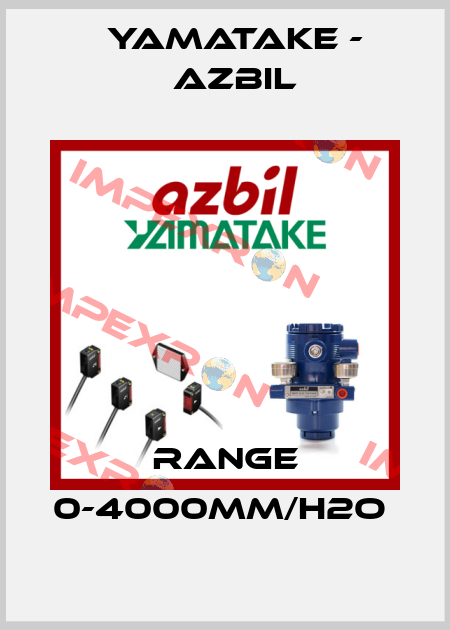 RANGE 0-4000MM/H2O  Yamatake - Azbil
